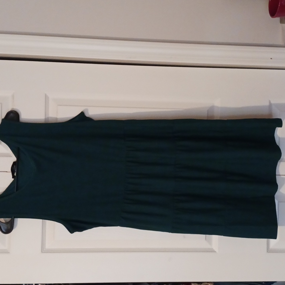 Green ruffle dress